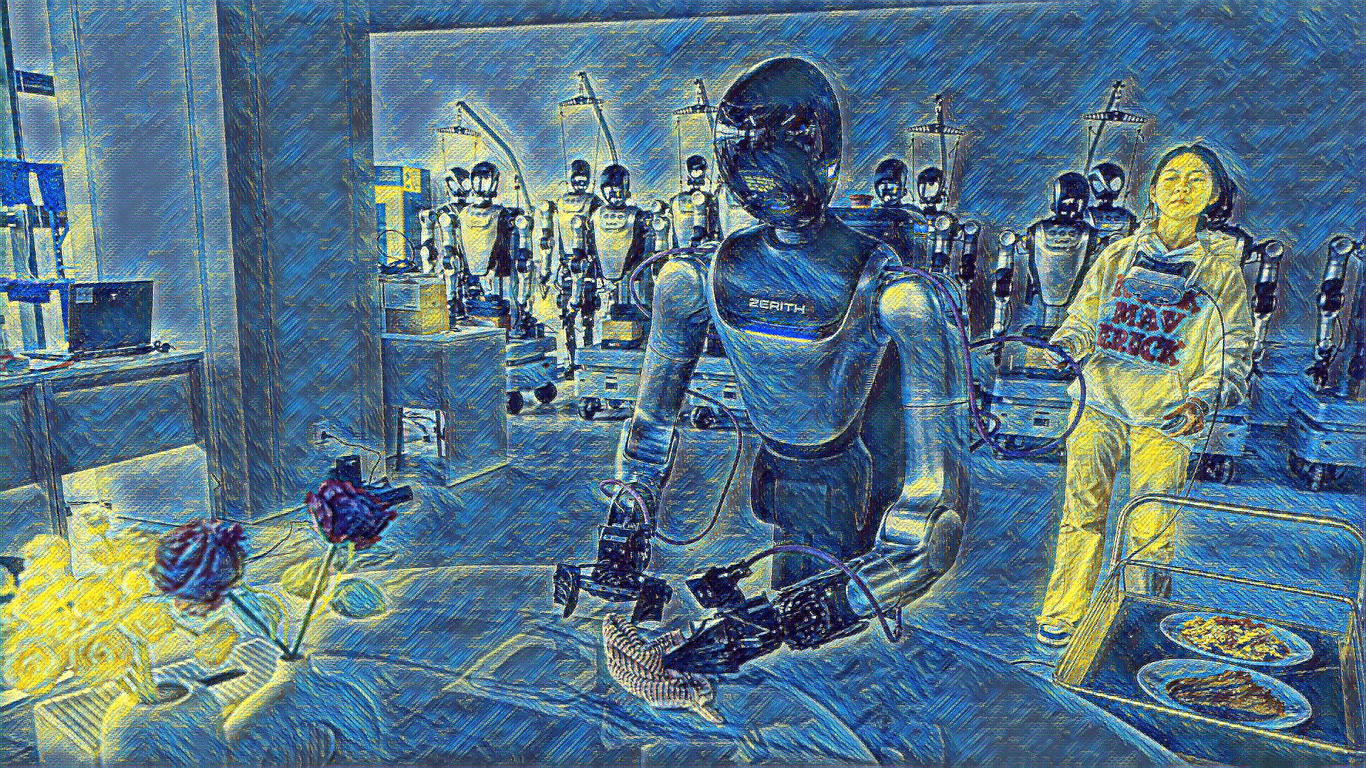 Роботы в Китае против США: Анализ расхождений в инвестициях AI